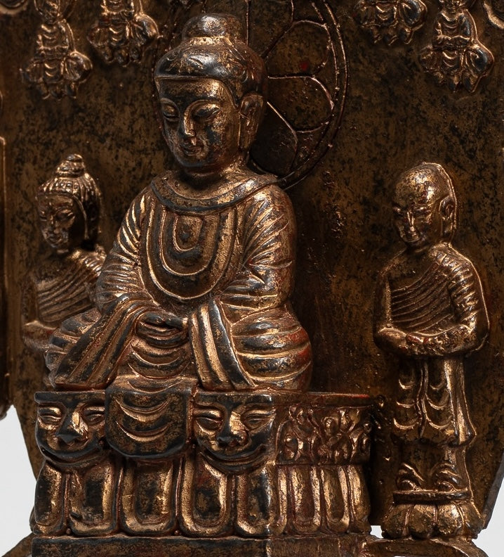 Japanese Buddha - Antique Japanese Style Meditation Amitabha Buddha Statue - 25cm/10"