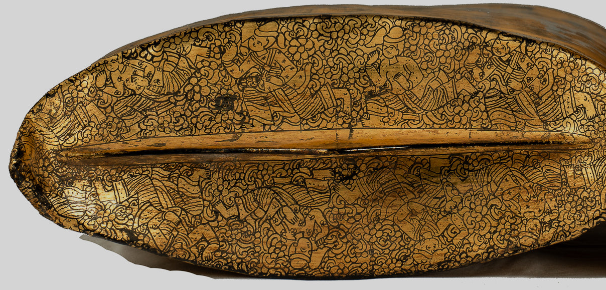 Porta di moneta antichi del XIX secolo Birmese - 34 cm/14 "