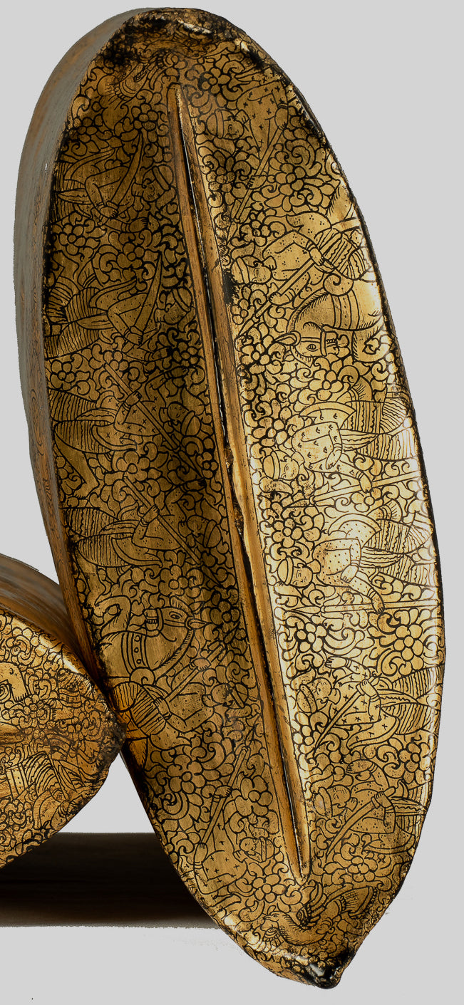 Porta di moneta antichi del XIX secolo Birmese - 34 cm/14 "