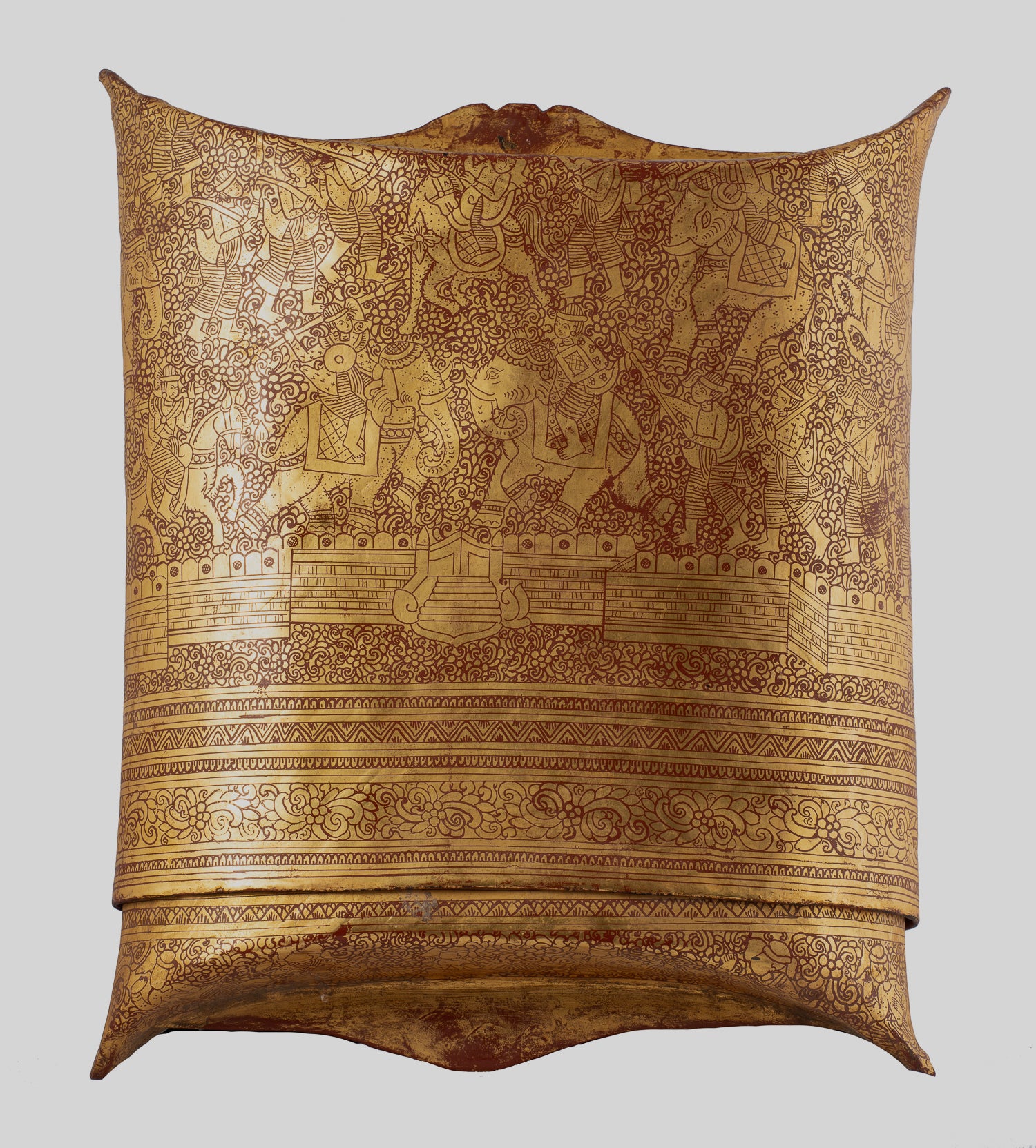 Porta di moneta antichi del XIX secolo Birmese - 34 cm/14 "