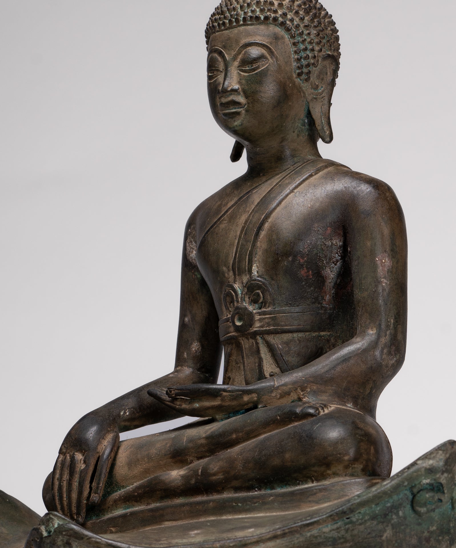 Statua Buddha - Antique Laos Style Enlightenment Buddha Statue - 55cm/22 "