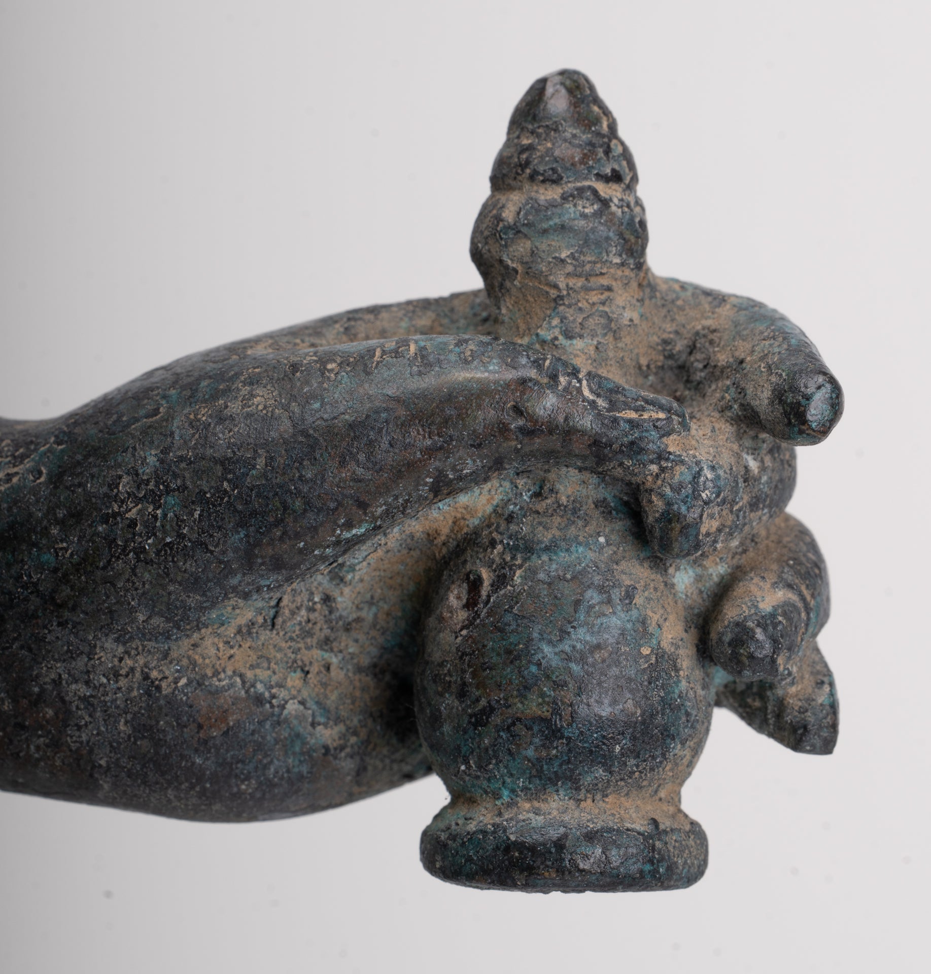 Vishnu - Antique Khmer Style Bronze Koh Ker Standing Vishnu Statue - 84cm/34"