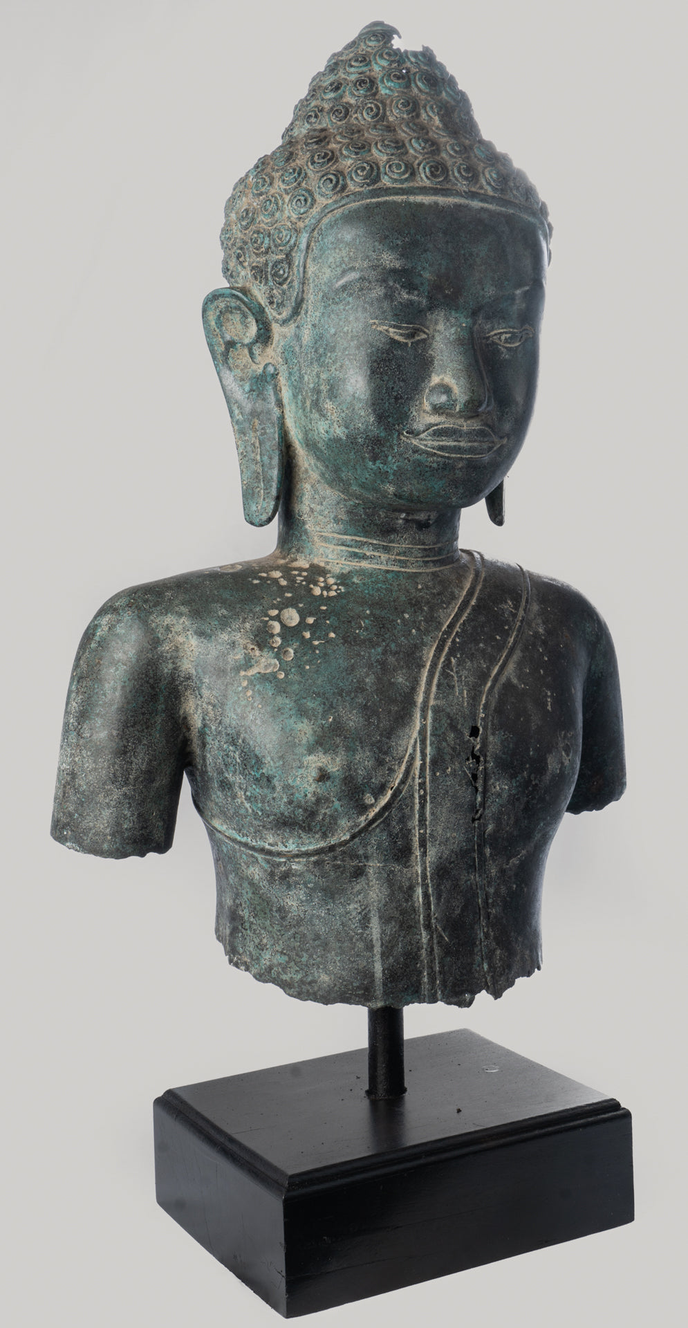 Buddha Statue - Antique Thai Style Southeast Asia Guatama Buddha Torso Statue - 67cm/27"