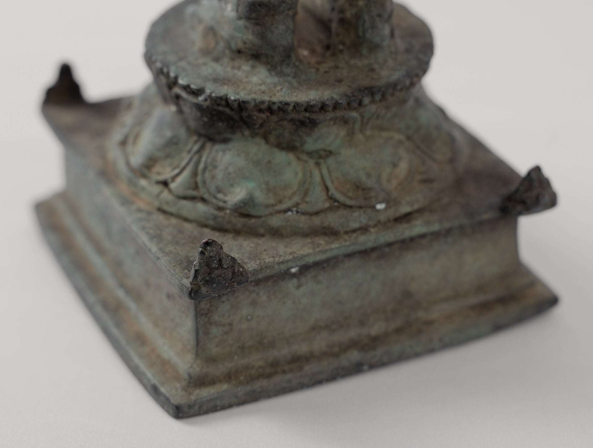 Shiva Statue - Antique Java Style Majapahit Standing Bronze Shiva Statue - 31cm/12"