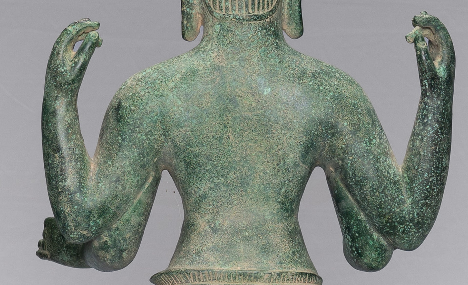 Deity Statue - Antique Khmer Style Banteay Srei Prajnaparamita Statue / Goddess - 72cm/29"