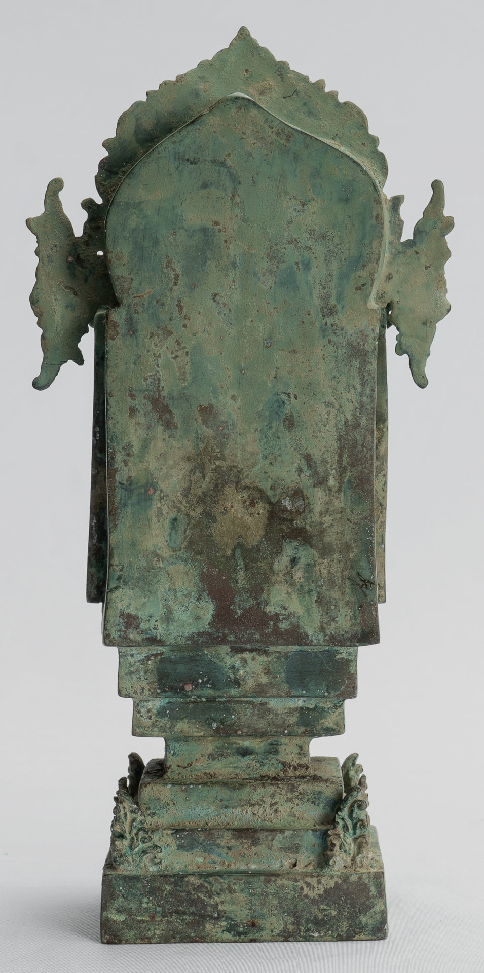 Buddha Statue - Antique Indonesian Style Bronze Seated Javanese Teaching Buddha Statue -26cm/10"