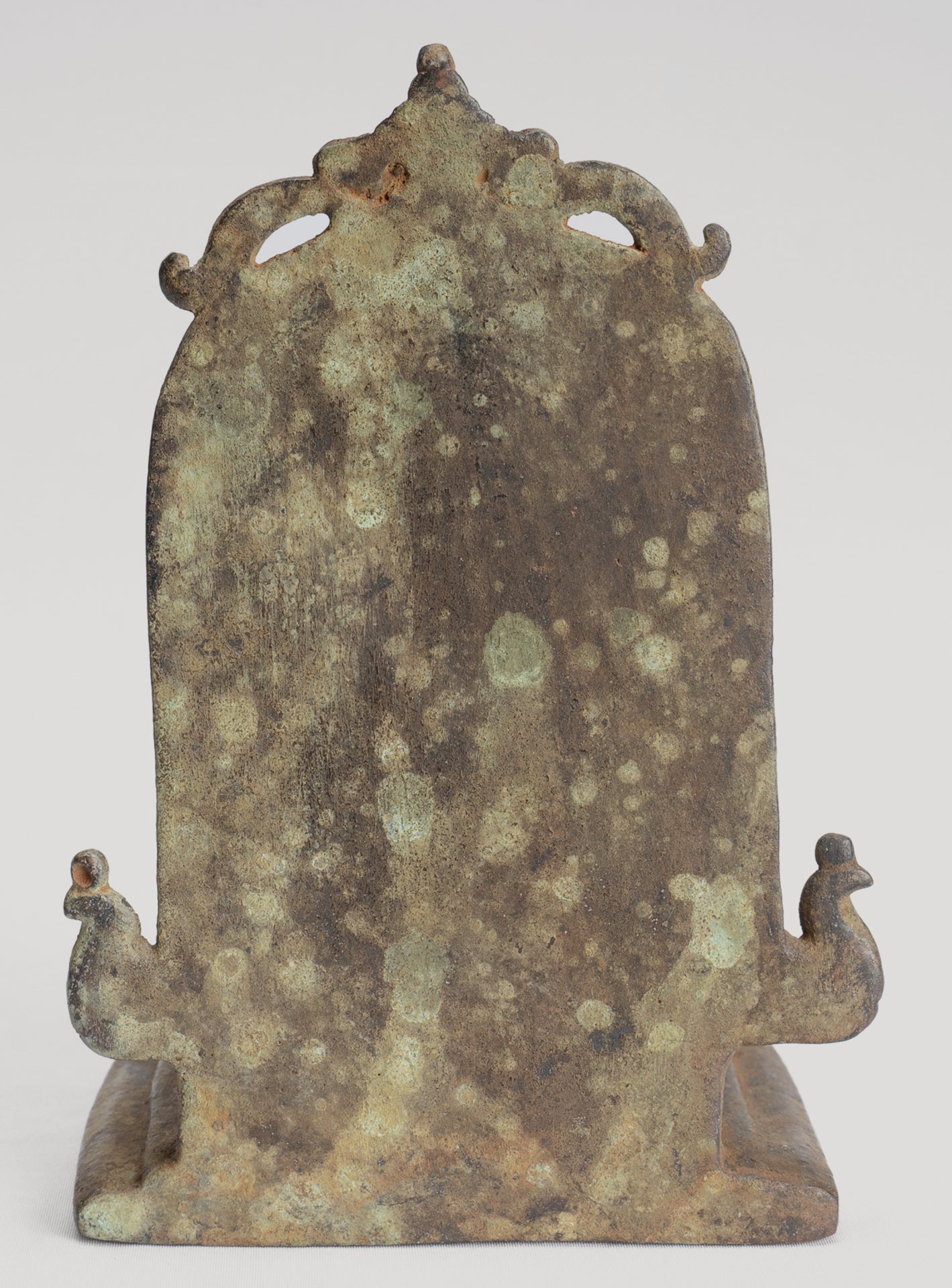 Buddha Statue - Antique Indonesian Style Bronze Seated Javanese Amitabha Buddha Statue - 16cm/6"