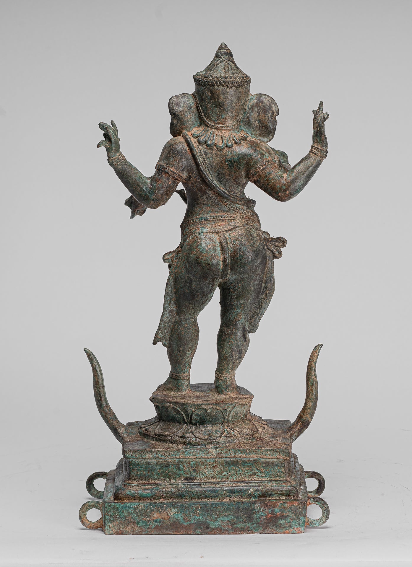 Ganesha Statue - Antique Chola Style Indian Bronze Standing Ganesh Statue - 49cm/20"