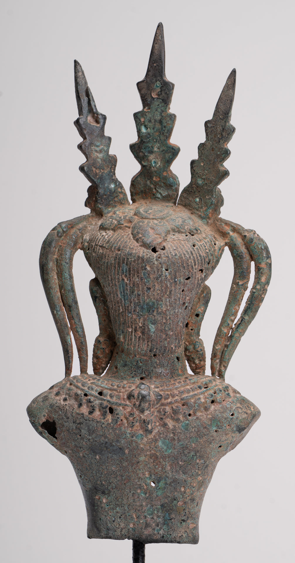 Apsara Statue - Antique Khmer Style Bronze Angkor Wat Apsara or Angel Statue - 33cm/13"