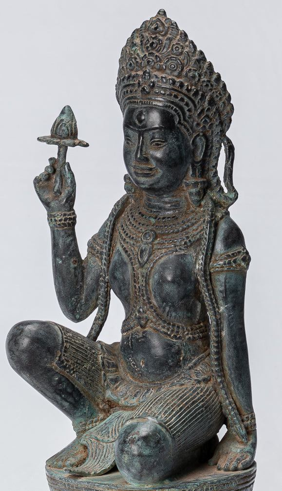 Estatua de Apsara - ANGKOR ANGKOR ANGKOR ANGKOR ANTIGUO APSARA A APSara o ángel - 35 cm/14 "