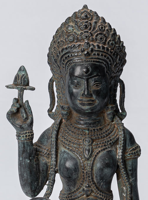 Estatua de Apsara - ANGKOR ANGKOR ANGKOR ANGKOR ANTIGUO APSARA A APSara o ángel - 35 cm/14 "