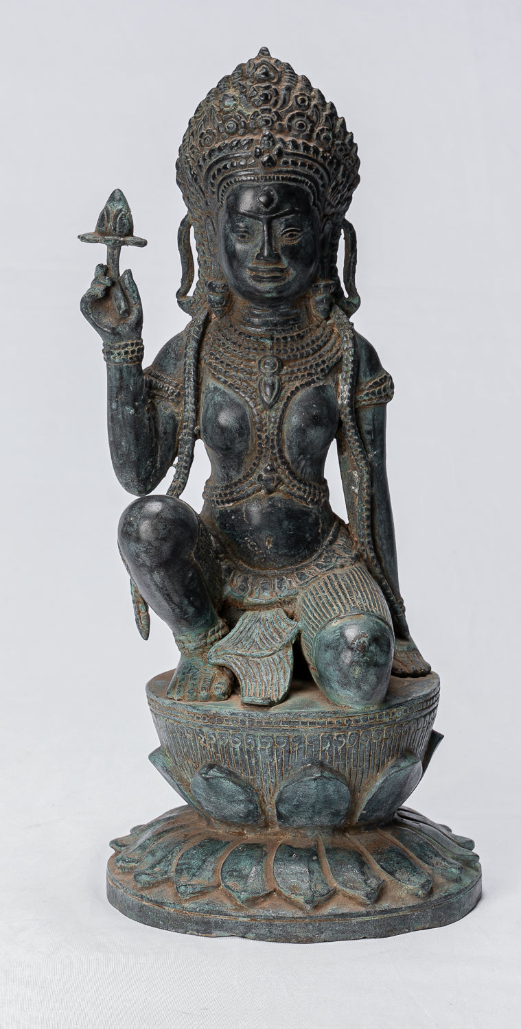 Estatua de Apsara - ANGKOR ANGKOR ANGKOR ANGKOR ANTIGUO APSARA A APSara o ángel - 35 cm/14 "