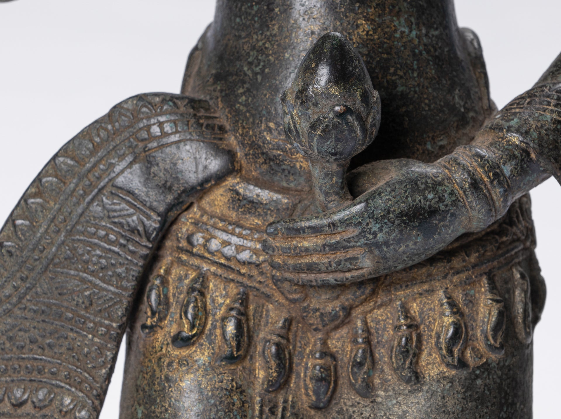 Apsara Statue - Antique Khmer Style Bronze Angkor Wat Apsara or Angel Statue - 61cm/24"