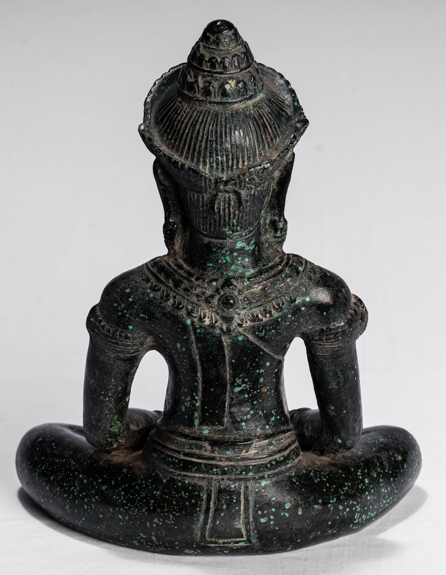 Buddha Statue - Antique Khmer Style Meditation Baphuon Buddha Statue - 24cm/10"