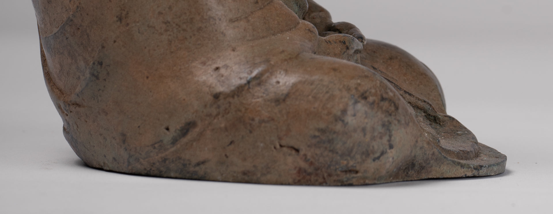 Japanese Buddha - Antique Japanese Style Bronze Seated Meditation Amitabha Buddha Statue - 18cm/7"