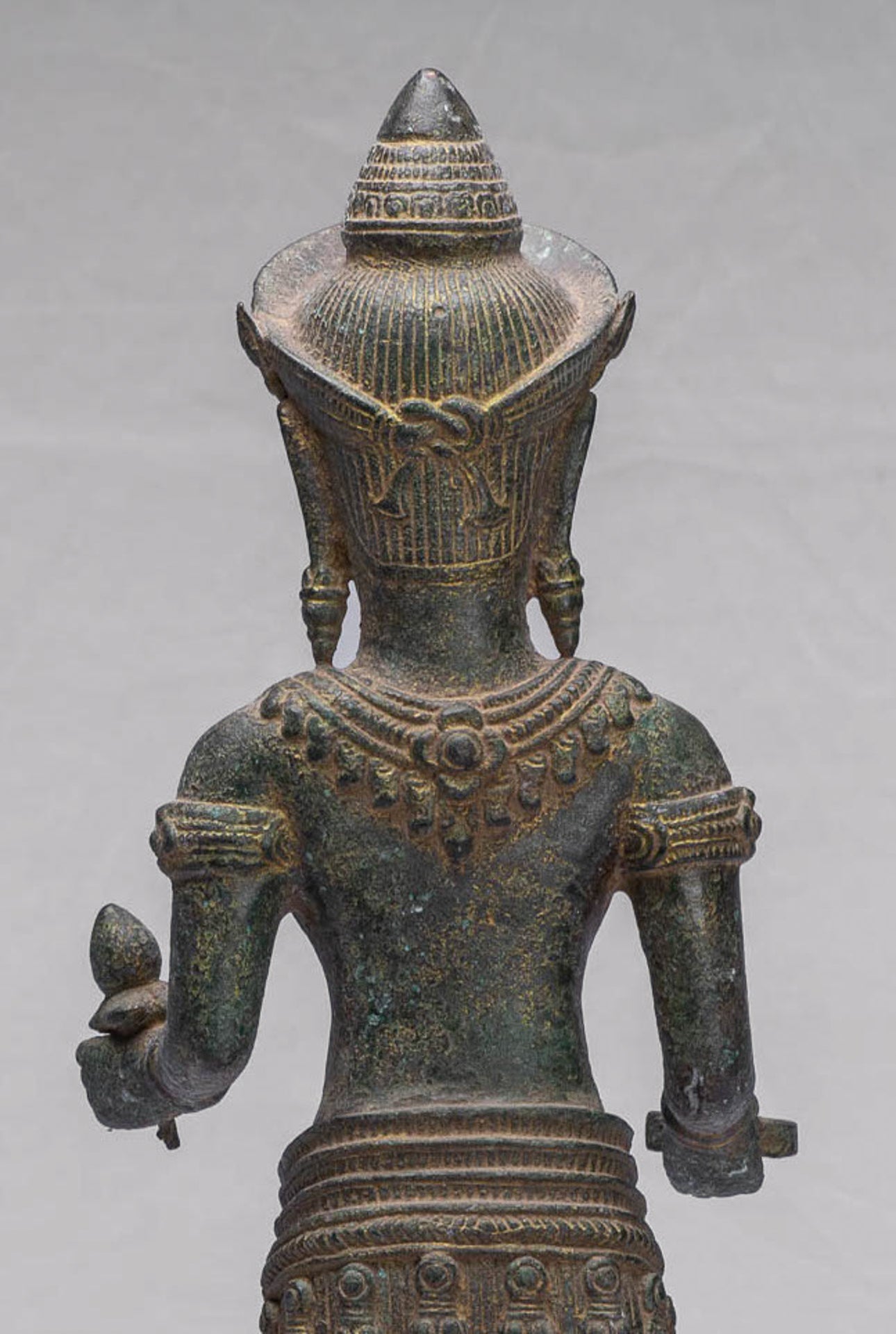 Lakshmi Statue - Antique Khmer Style Bronze Lakshmi / Devi Consort of Vishnu Statue - 54cm/22"