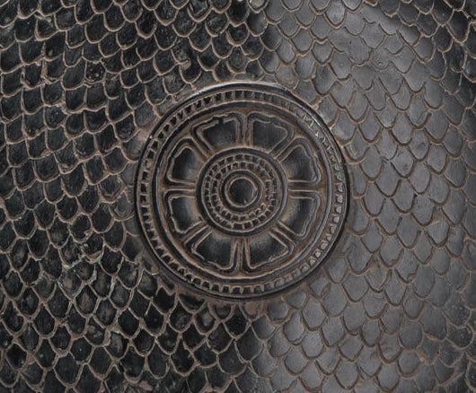 Buddha Statue - Antique Bayon Style Khmer Seated Bronze Naga Meditation Buddha - 43cm/17"