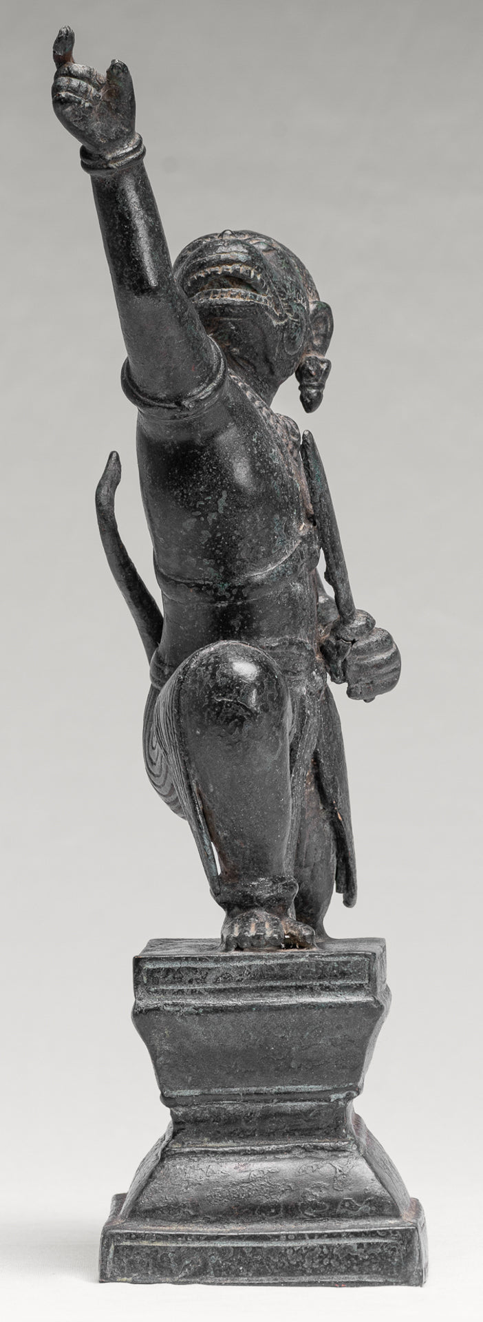 Antique Khmer Style Standing Bayon Hindu God Hanuman Statue - 38cm/15" Tall