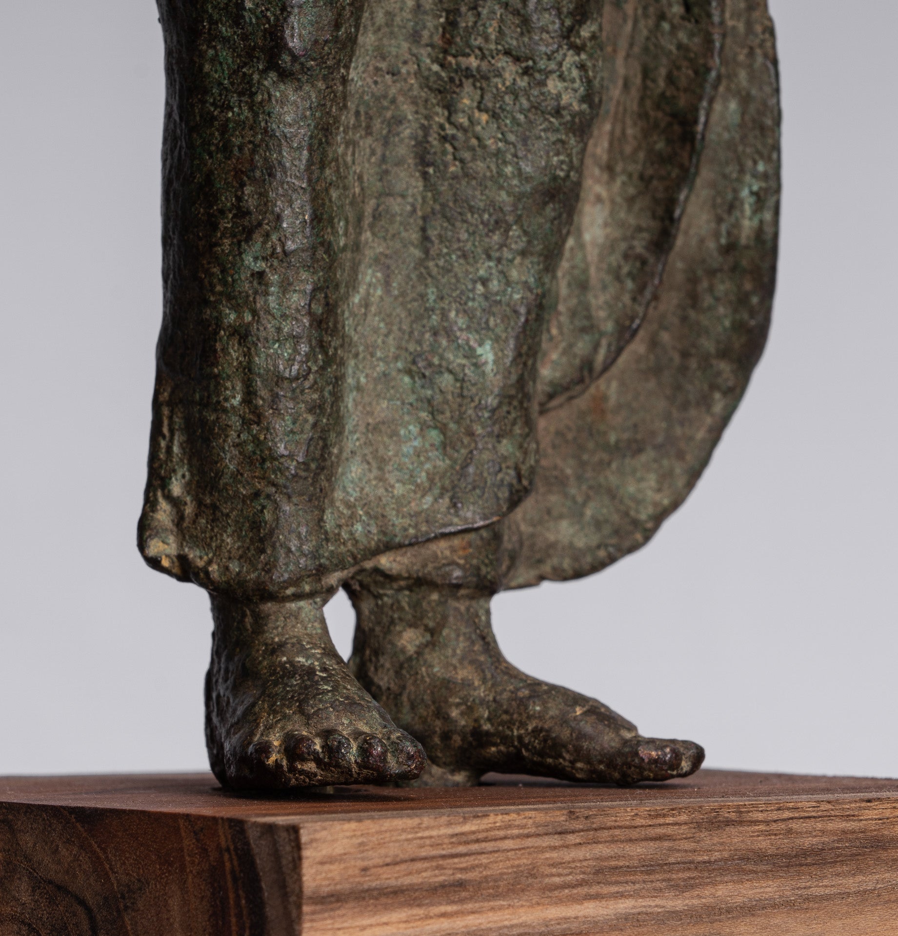 Statua di Buddha - Antique Statue Buddha di protezione giavanese per la protezione permanente - 43 cm/17 "