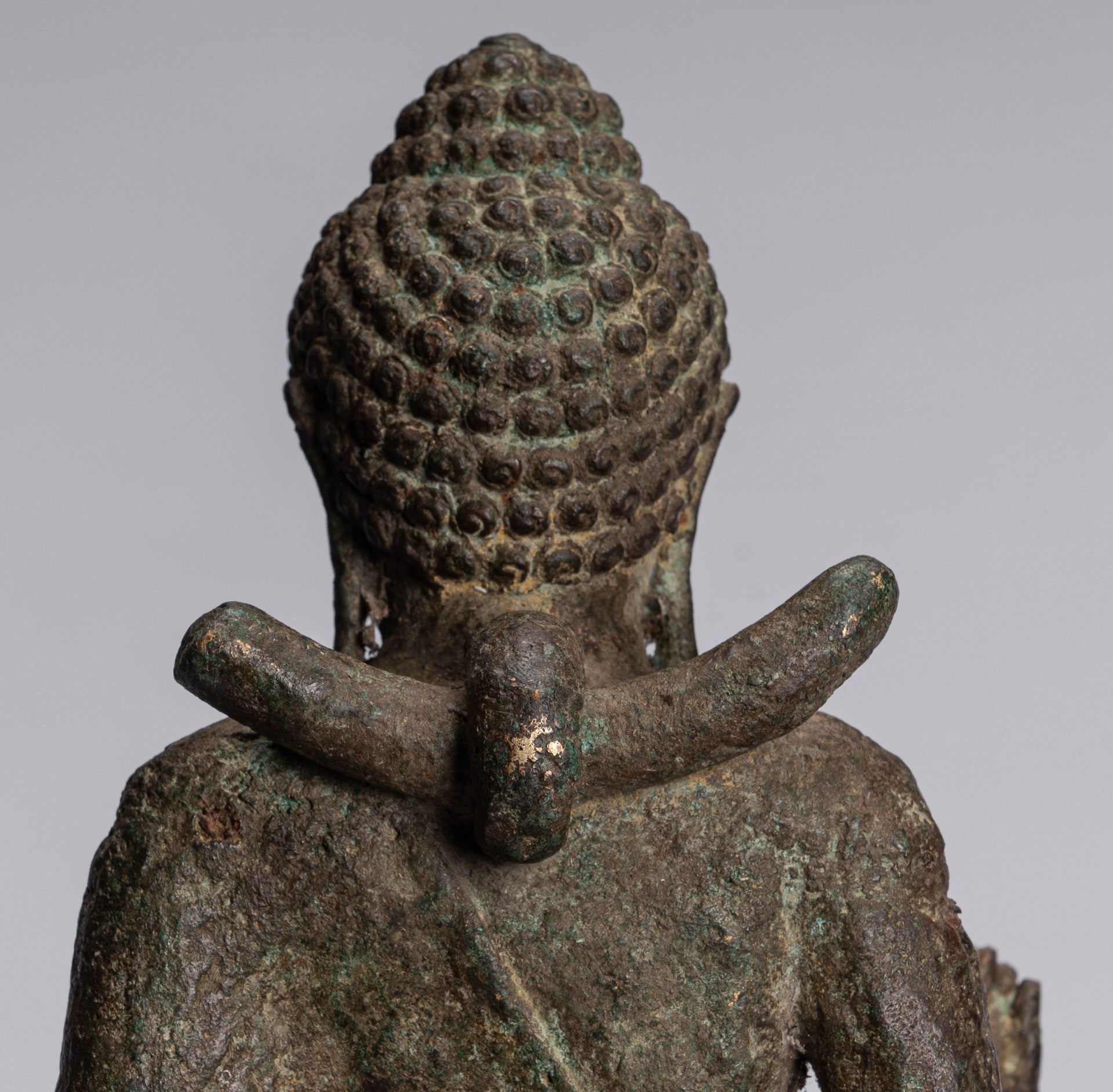 Statua di Buddha - Antique Statue Buddha di protezione giavanese per la protezione permanente - 43 cm/17 "