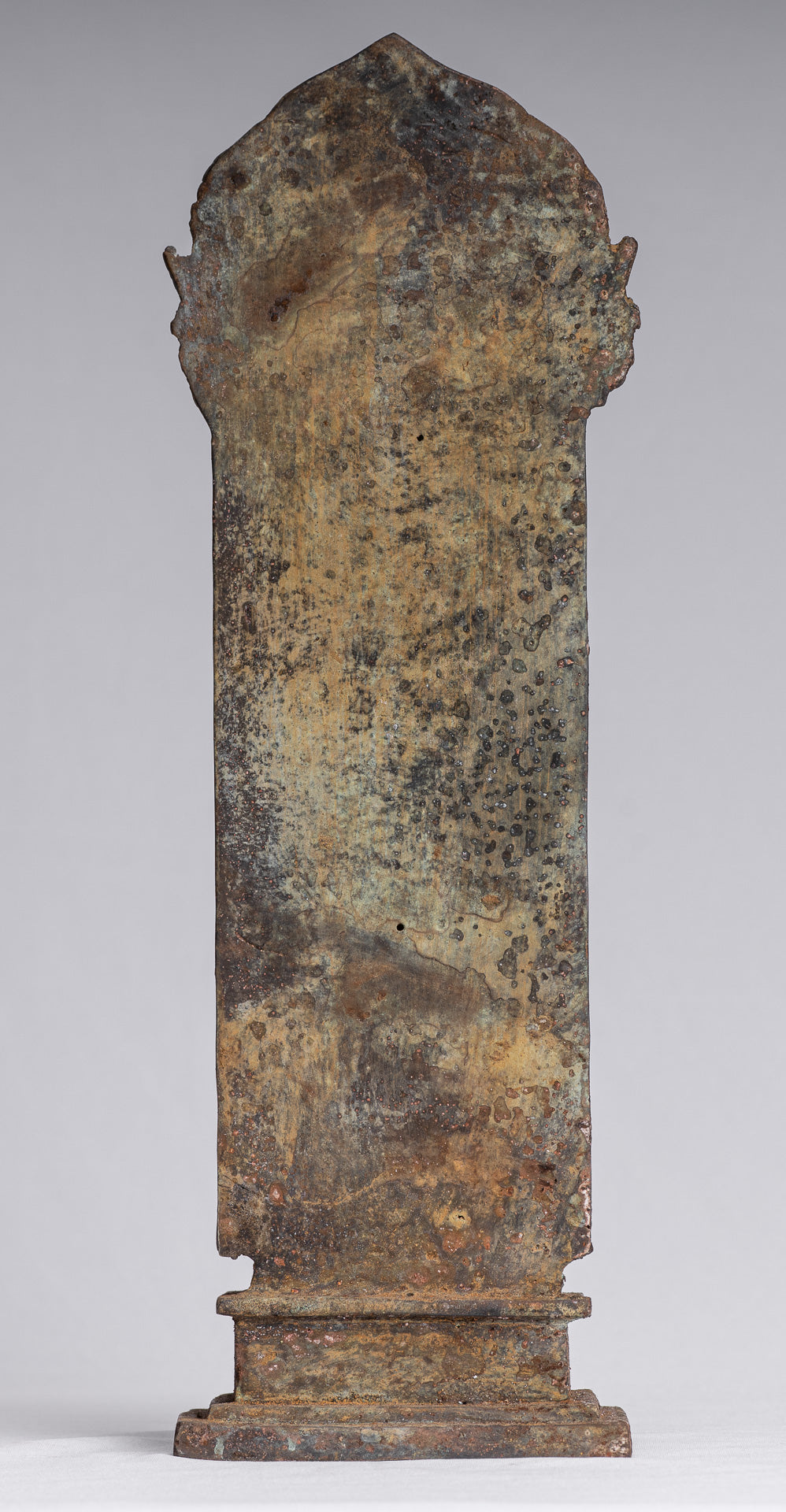 Statue de Bouddha – Bouddha de protection javanais debout en bronze de style indonésien antique – 37 cm/15"