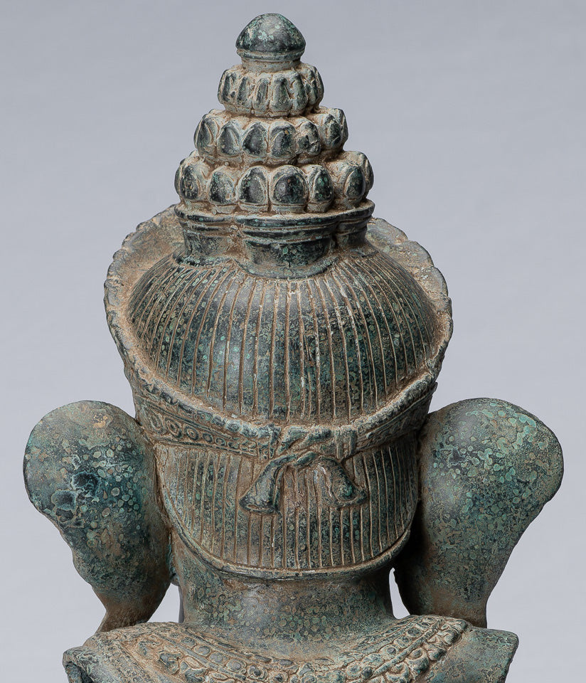 Statue Ganesha - Bronzo montato in stile Khmer antico Angkor Wat Ganesha Statua - 45cm/18 "