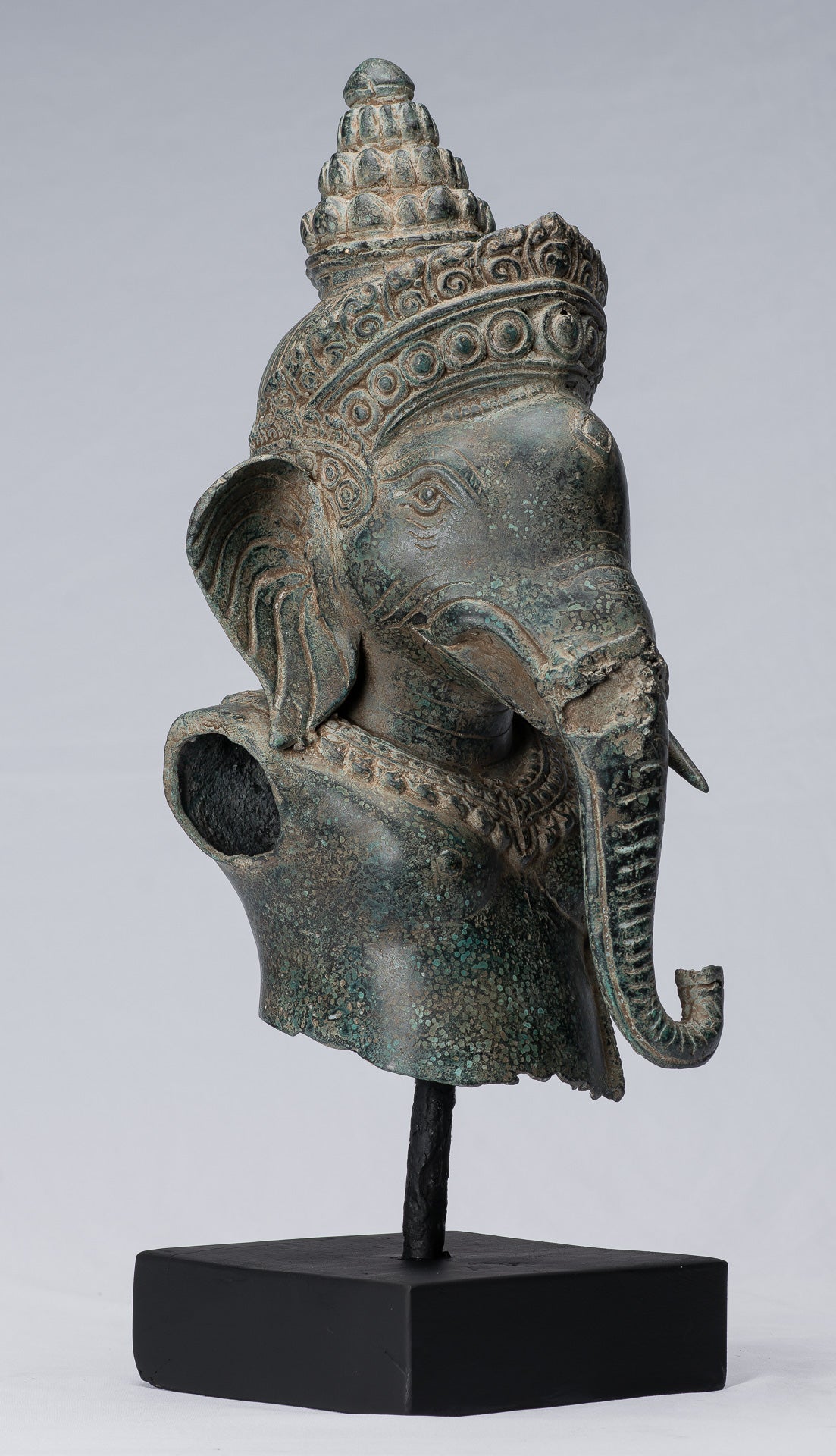 Statue Ganesha - Bronzo montato in stile Khmer antico Angkor Wat Ganesha Statua - 45cm/18 "