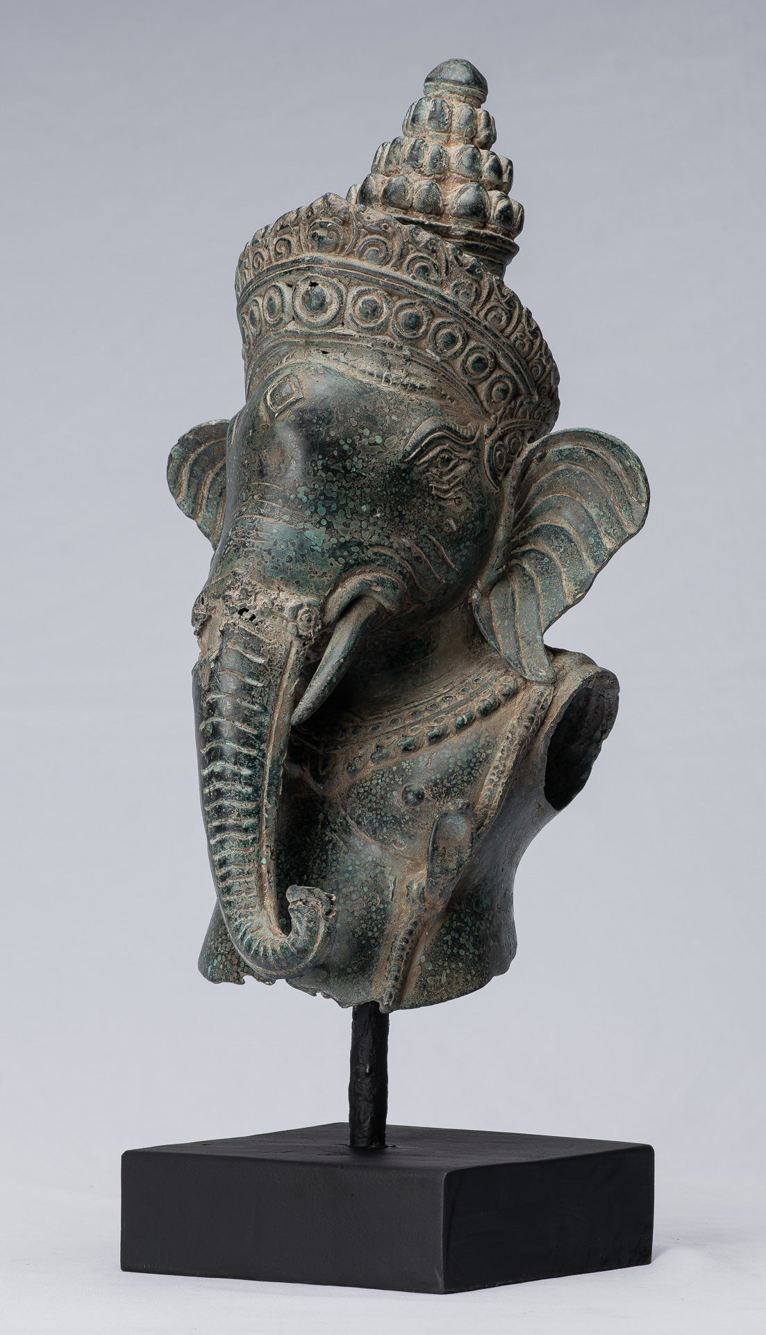 Statue Ganesha - Bronzo montato in stile Khmer antico Angkor Wat Ganesha Statua - 45cm/18 "