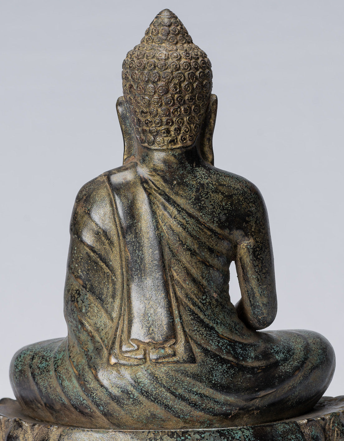 Statue di Buddha - Buddha - Antique Khmer Style Meditazione di bronzo Meditazione Buddha Statua - 25 cm/10 "