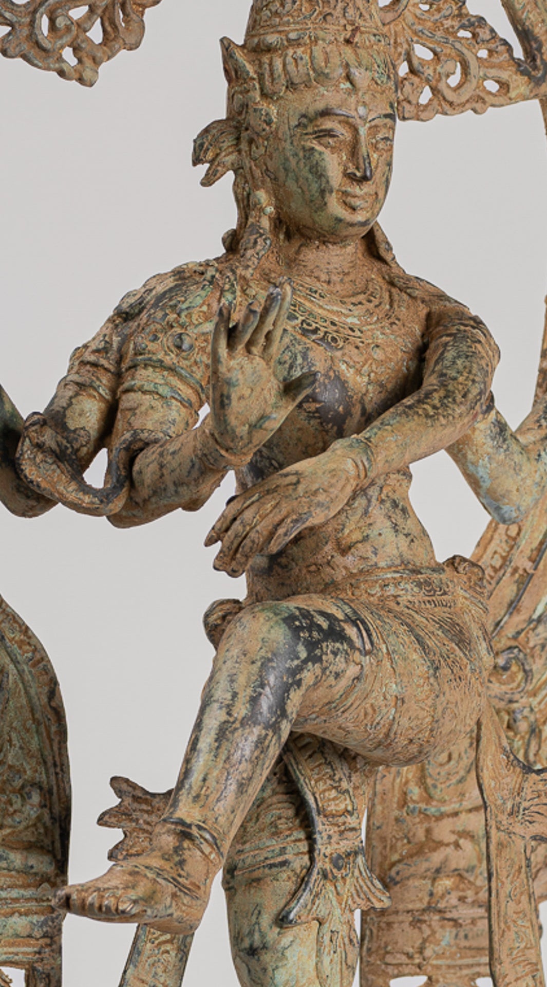 Shiva Statue - Antique Javanese Style Bronze Dancing Shiva statue as Lord Nataraja - 58cm(23") Tall