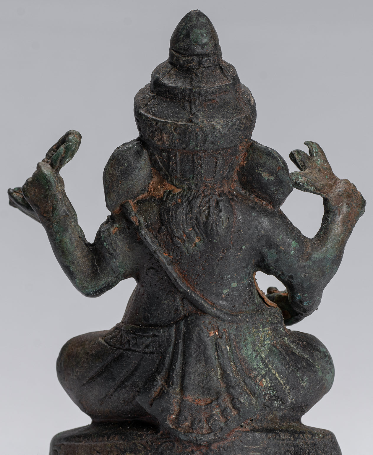 Statue Ganesha - Statua Ganesh in stile antico Khmer in stile Khmer - 14 cm/6 "
