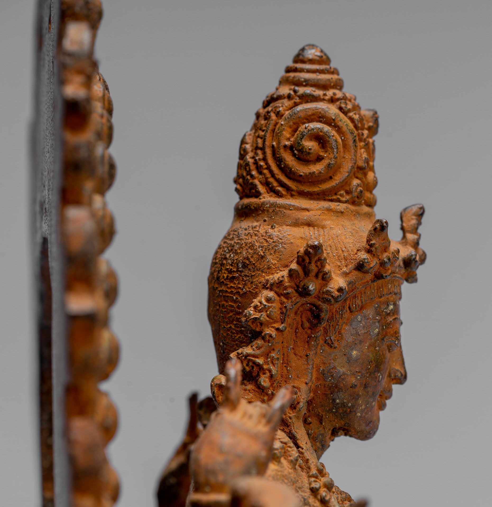 Bodhisattva Statue-Antike Indonesische Stil Javanese 16-Arm Avalokiteshvara Bodhisattva Statue-28cm/11 "