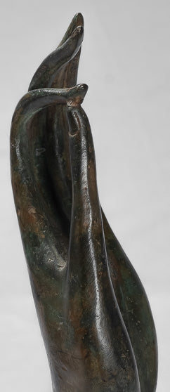 Antike Thai Style Südostasien Bronze Thai Schutz Hand-34cm/14 "