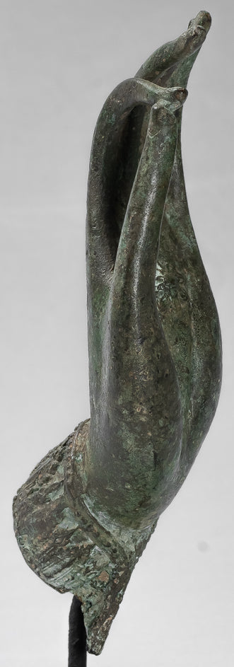 Montiert Antique Thai Stil Südostasien Bronze Thai Teaching Hand 23cm/13"