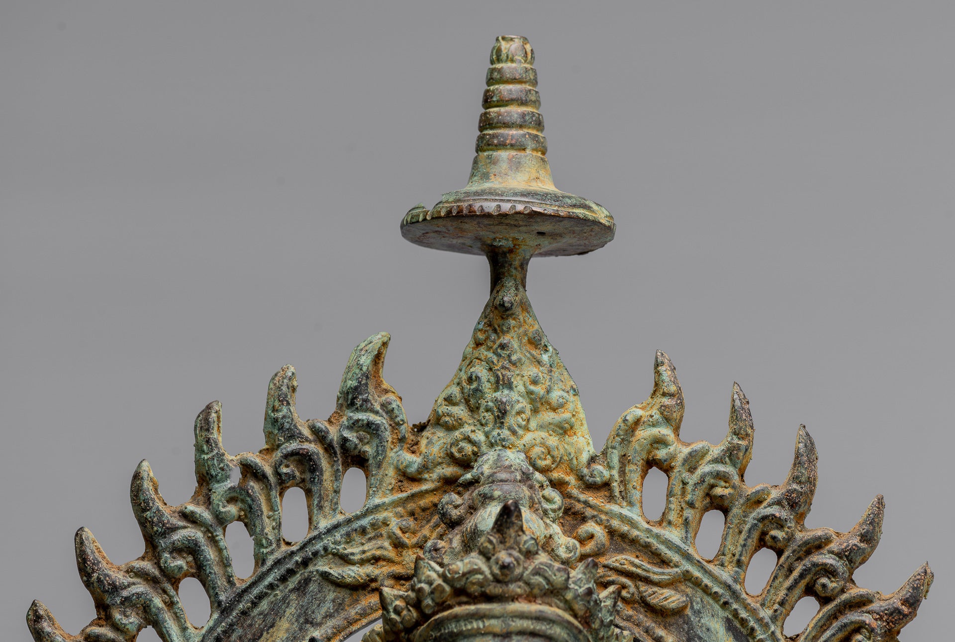 Statue de Bouddha - Statue de bouddha de méditation javanaise de style indonésien antique - 49cm / 20 "