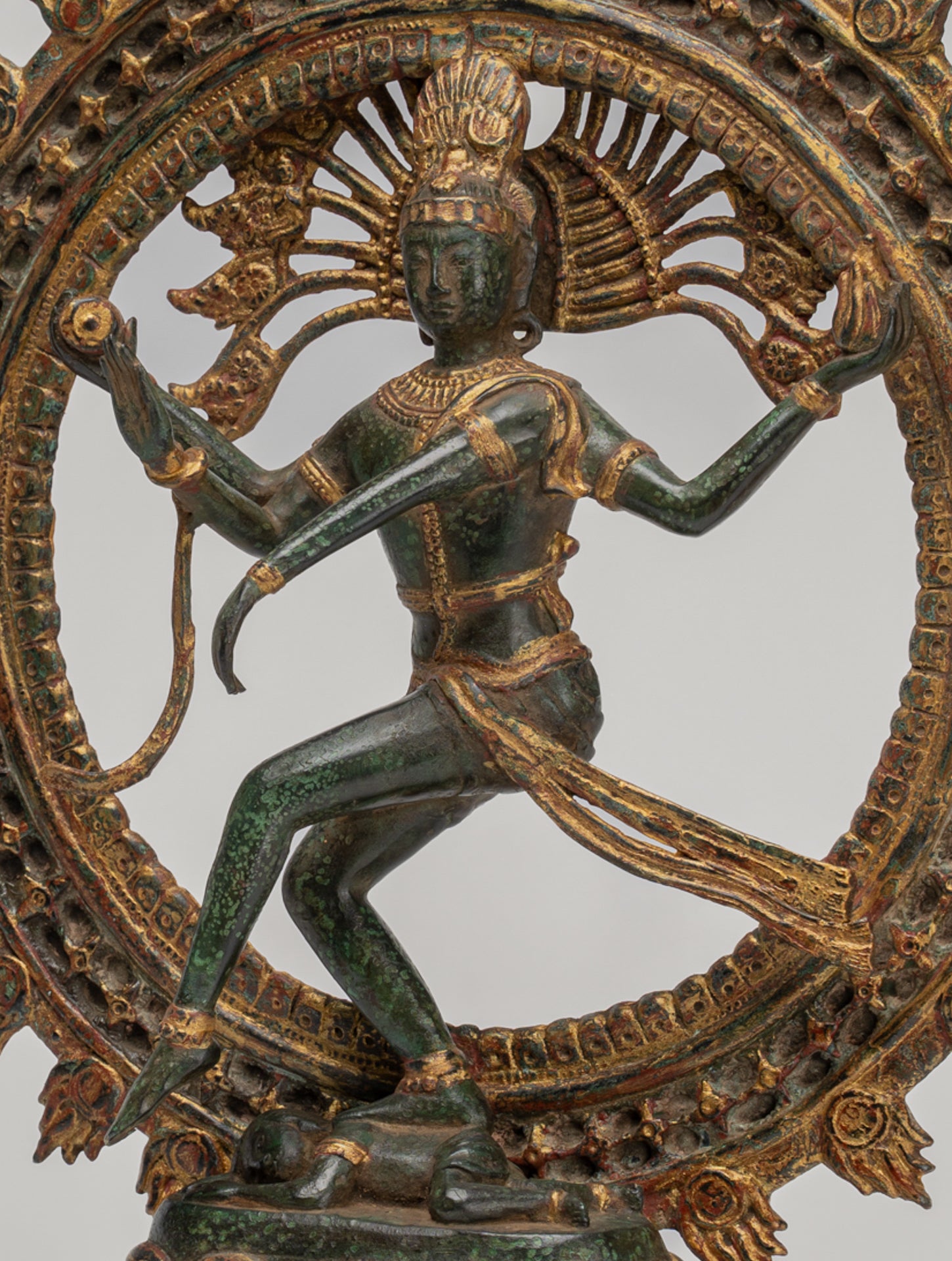 Shiva Statue - Antique Indian Style Bronze Dancing Shiva statue as Lord Nataraja - 42cm(17") Tall