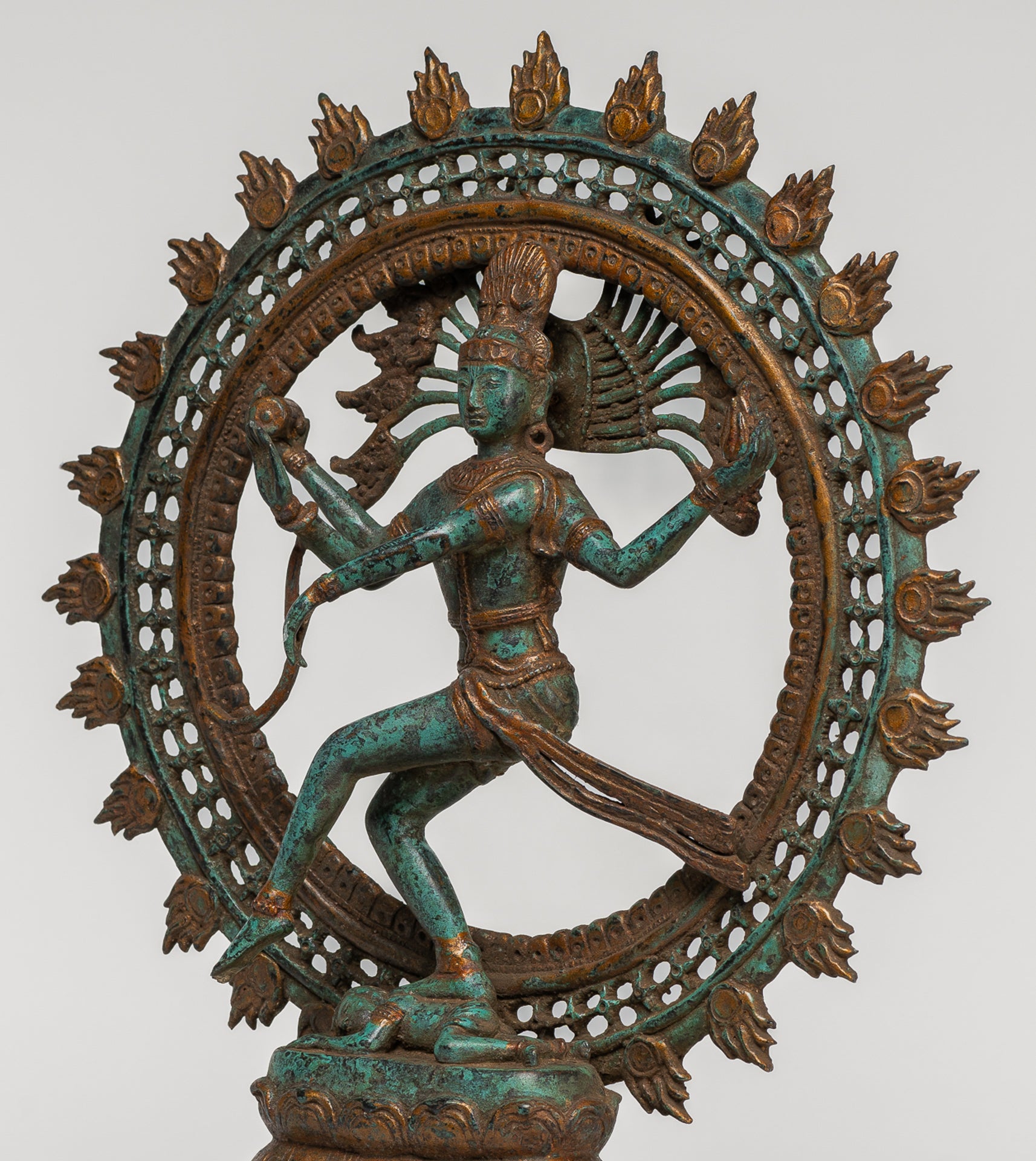 Antique Indian Style Bronze Dancing Shiva statue as Lord Nataraja - 42cm/17"