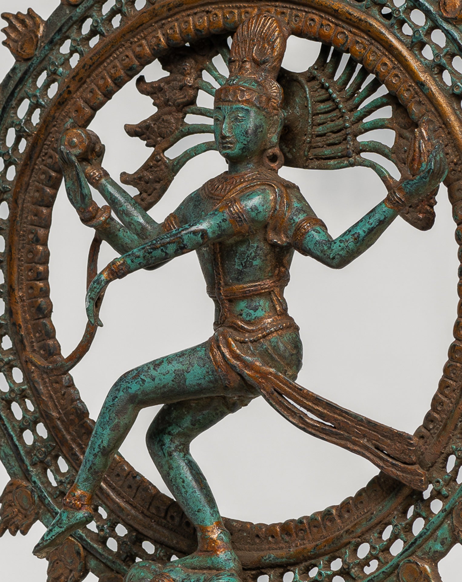 Antique Indian Style Bronze Dancing Shiva statue as Lord Nataraja - 42cm/17"