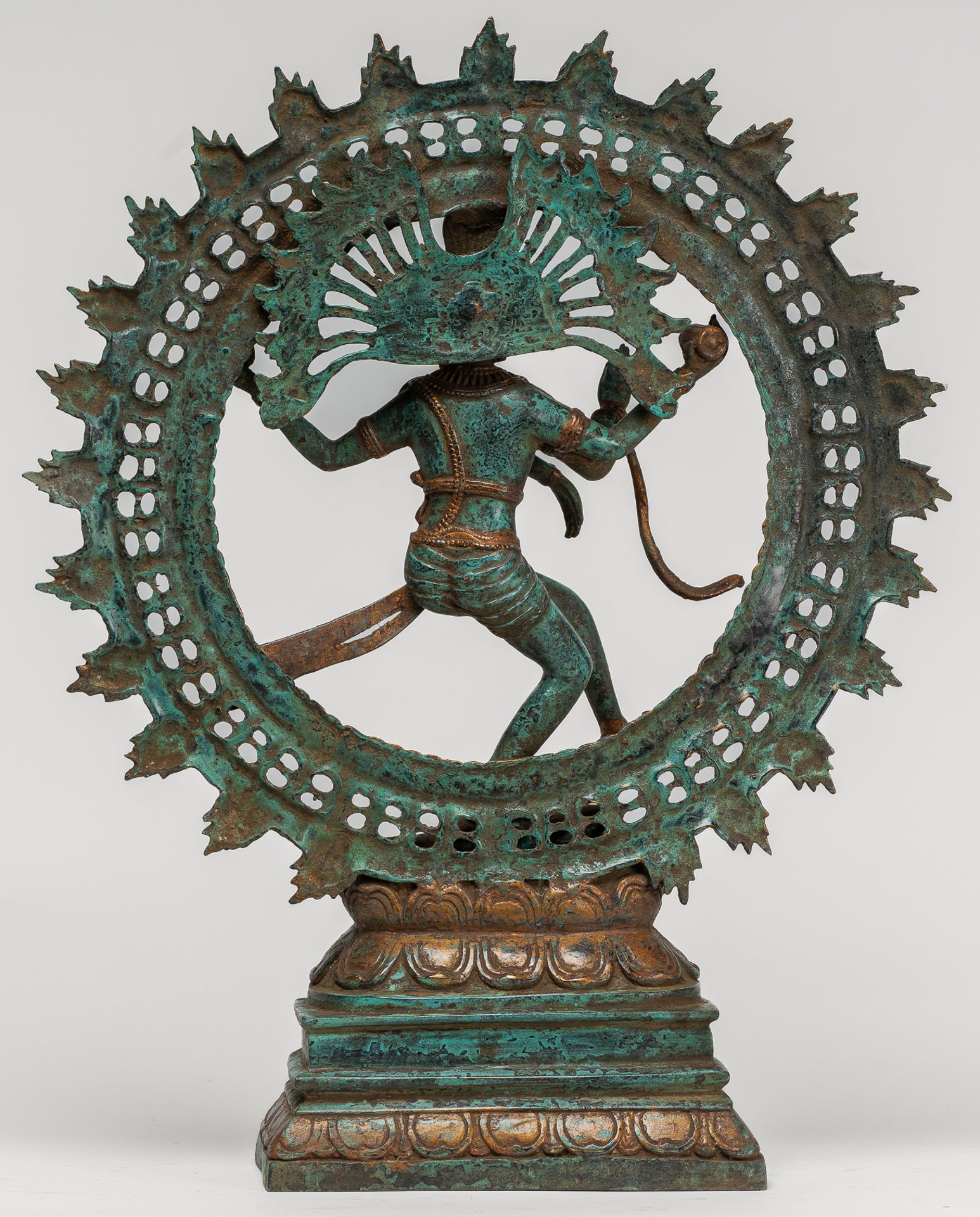 Antique Indian Style Bronze Dancing Shiva statue as Lord Nataraja - 42cm/17"