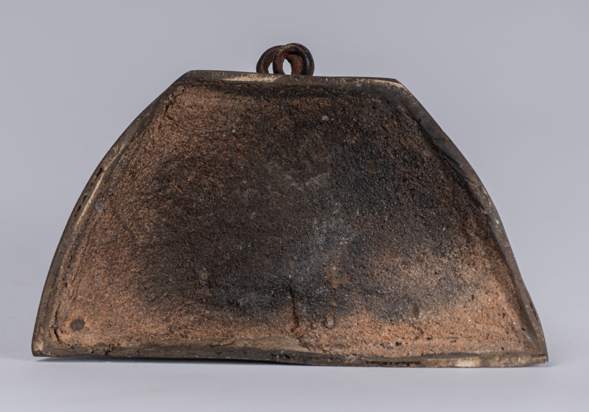 Buddha Statue - Antique Thai Style Bronze Rattanakosin Happy, Fat, Laughing Buddha Statue - 14cm/6"