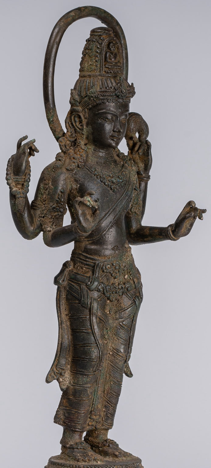 Bodhisattva Statue - Antique Indonesian Style Javanese Avalokitesvara Bodhisattva Statue - 51cm/20"