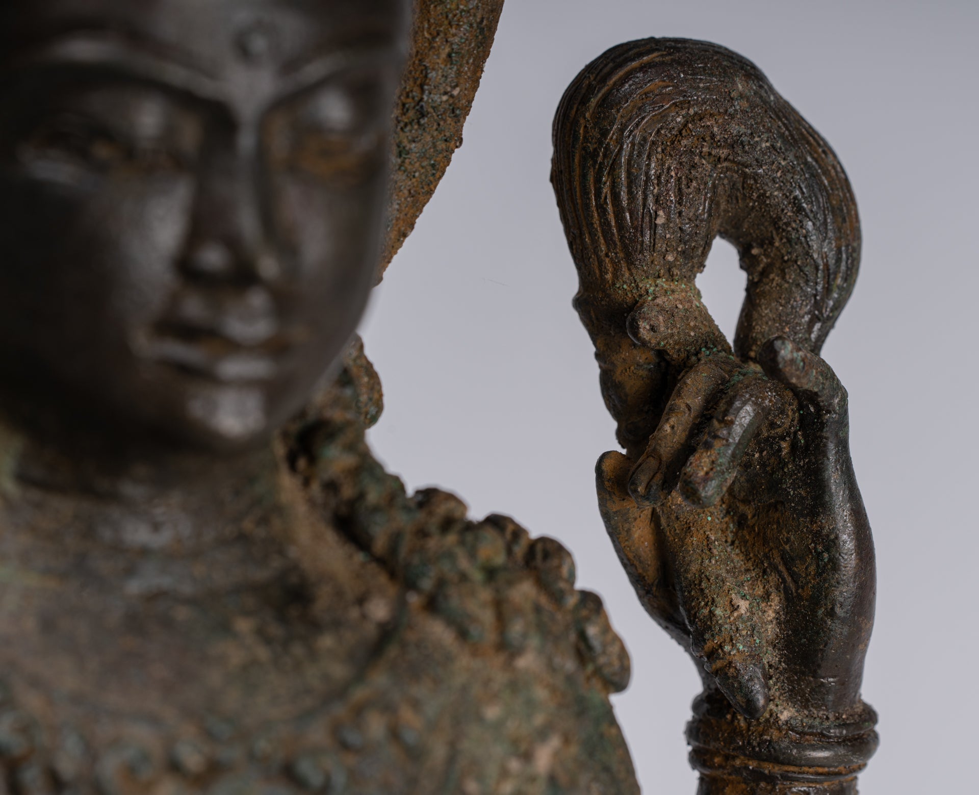 Bodhisattva Statue - Antique Indonesian Style Javanese Avalokitesvara Bodhisattva Statue - 51cm/20"