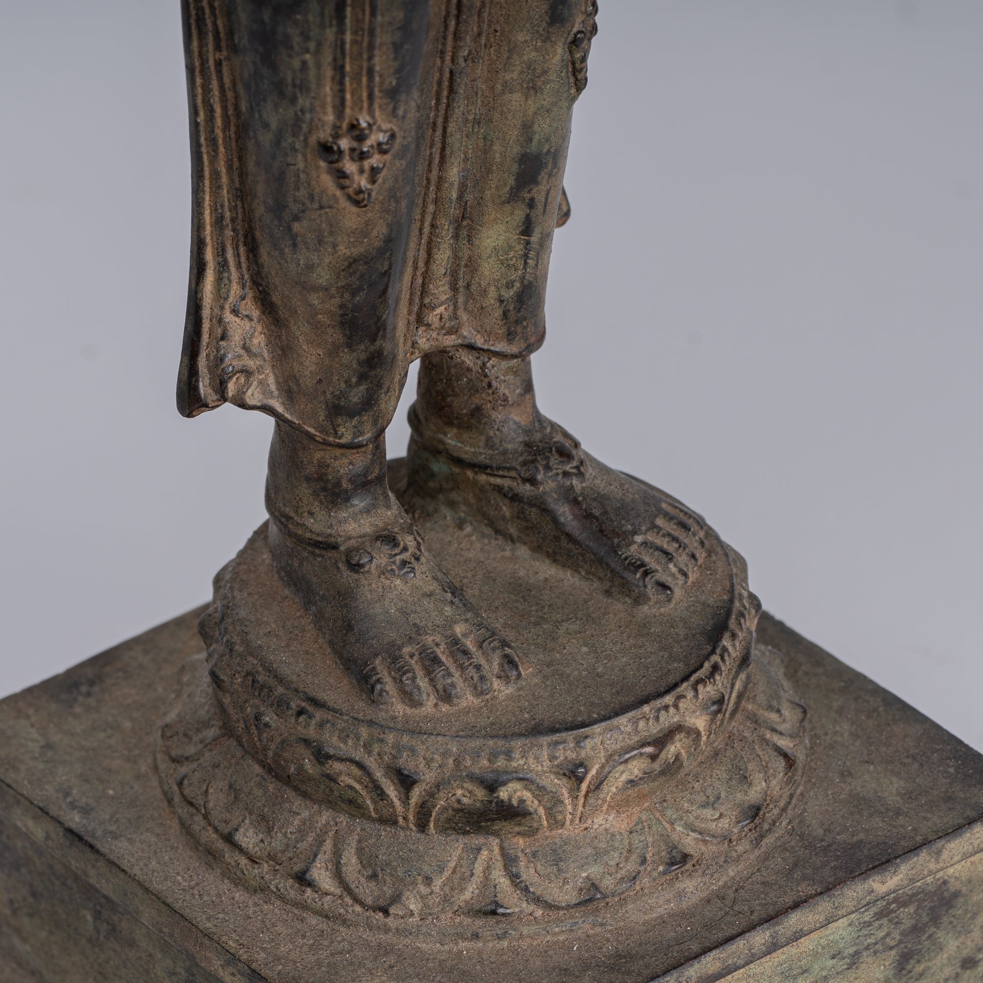 Statua Brahma - Antique stile indonesiano Majapahit in piedi Bronzo Brahma Statua - 50 cm/20 "