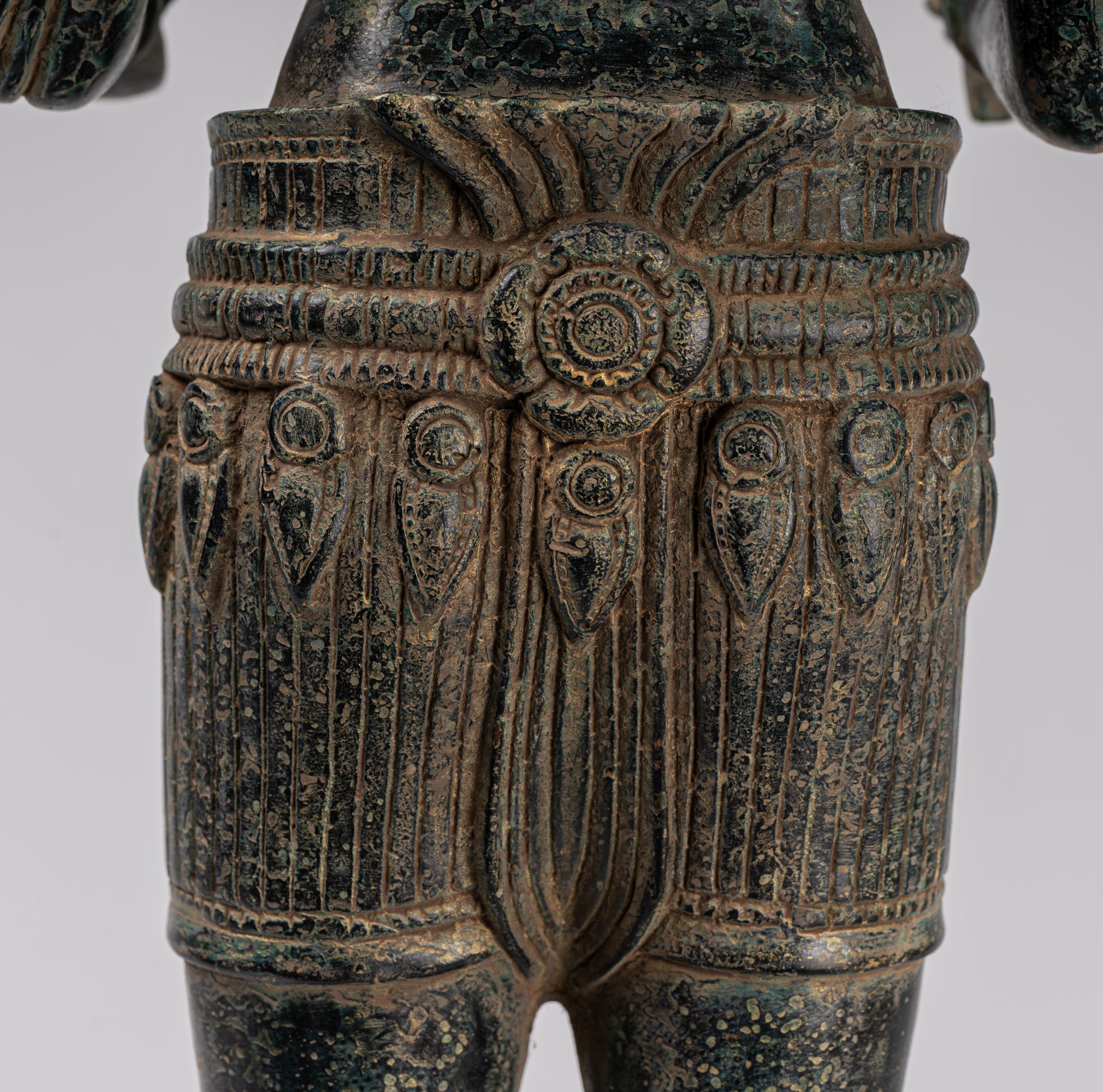 Deity Statue - Antique Khmer Style Bayon Prajnaparamita Statue / Goddess - 79cm/32"