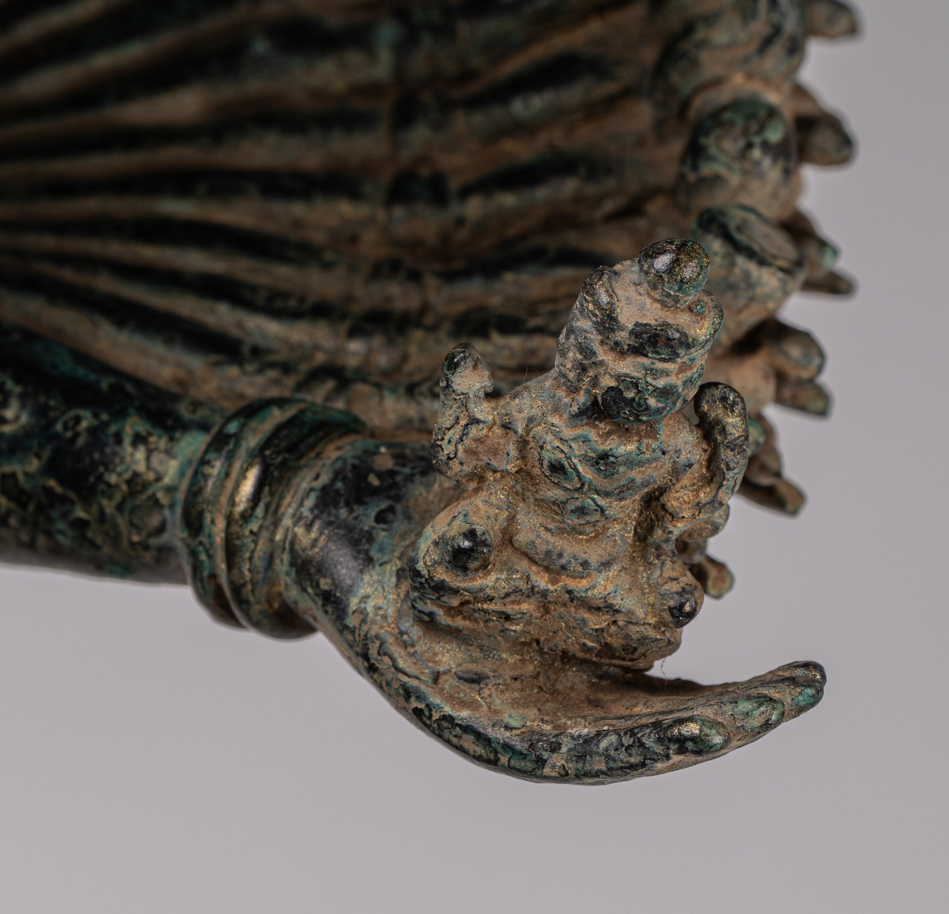 Deity Statue - Antique Khmer Style Bayon Prajnaparamita Statue / Goddess - 79cm/32"