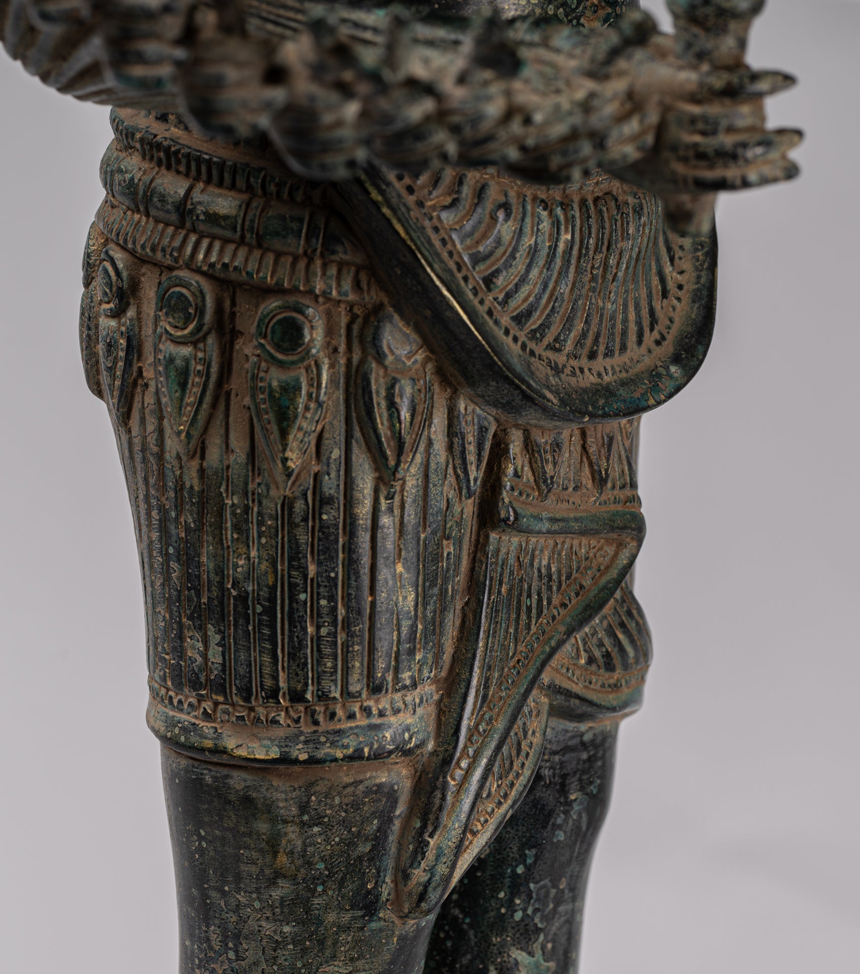 Deity Statue - Antique Khmer Style Bayon Prajnaparamita Statue / Goddess - 79cm/32"