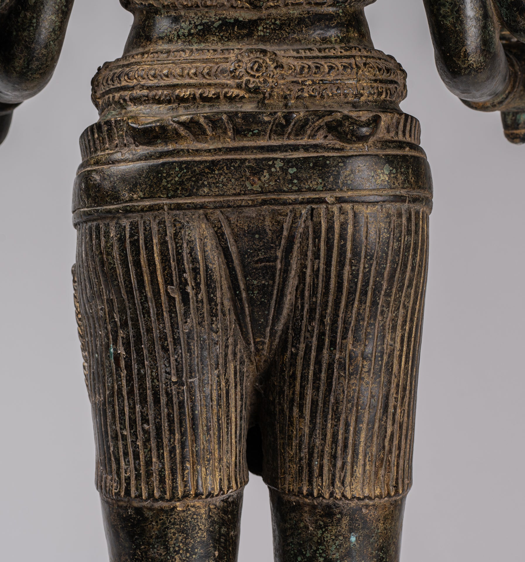 Estatua de Brahma - Estilo antiguo Khmer Koh Ker de pie Bronce Brahma - Creación de Dios Hindú - 94cm/38 "