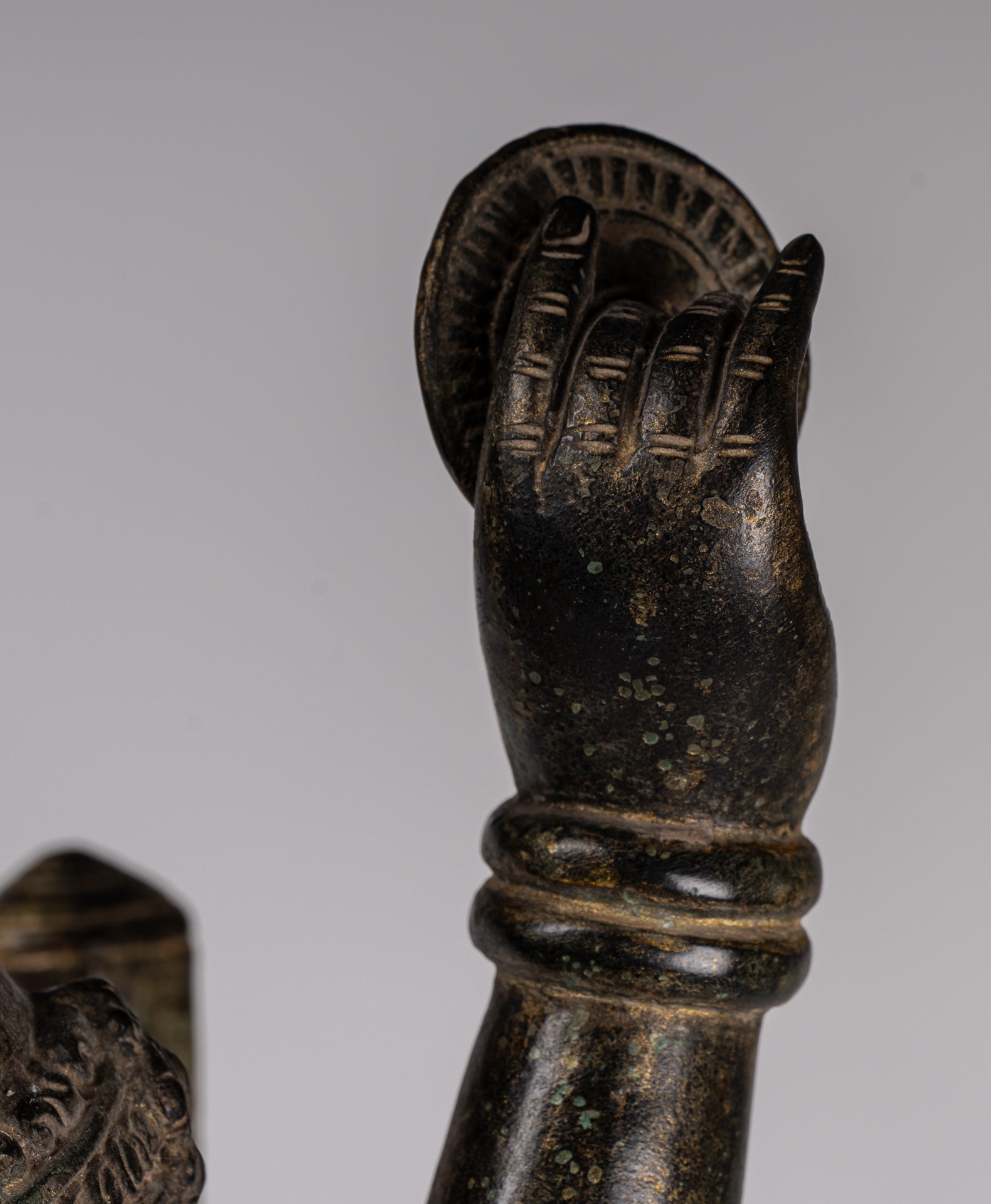 Estatua de Brahma - Estilo antiguo Khmer Koh Ker de pie Bronce Brahma - Creación de Dios Hindú - 94cm/38 "