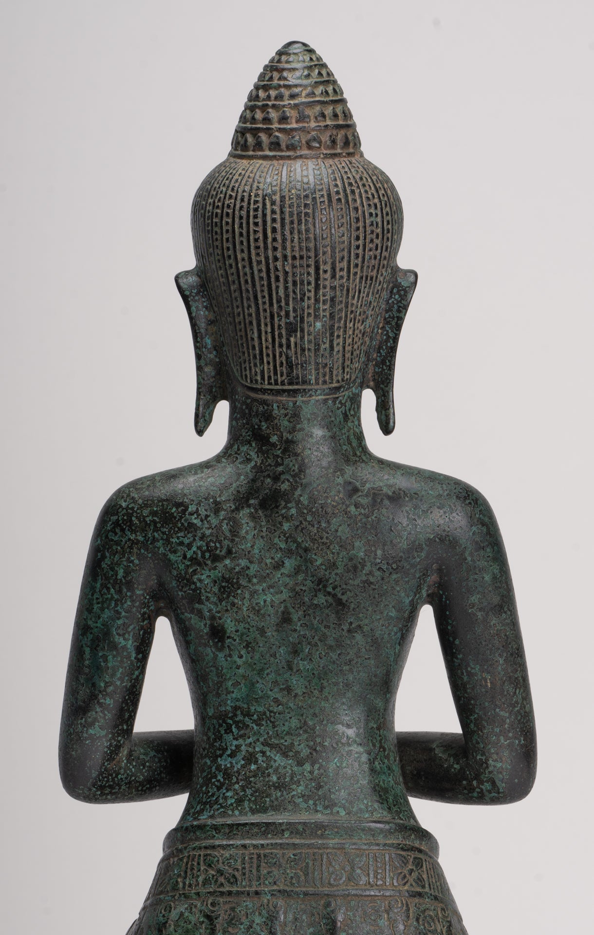 Deity Statue - Antique Khmer Style Bayon Prajnaparamita Statue / Goddess - 45cm/18"