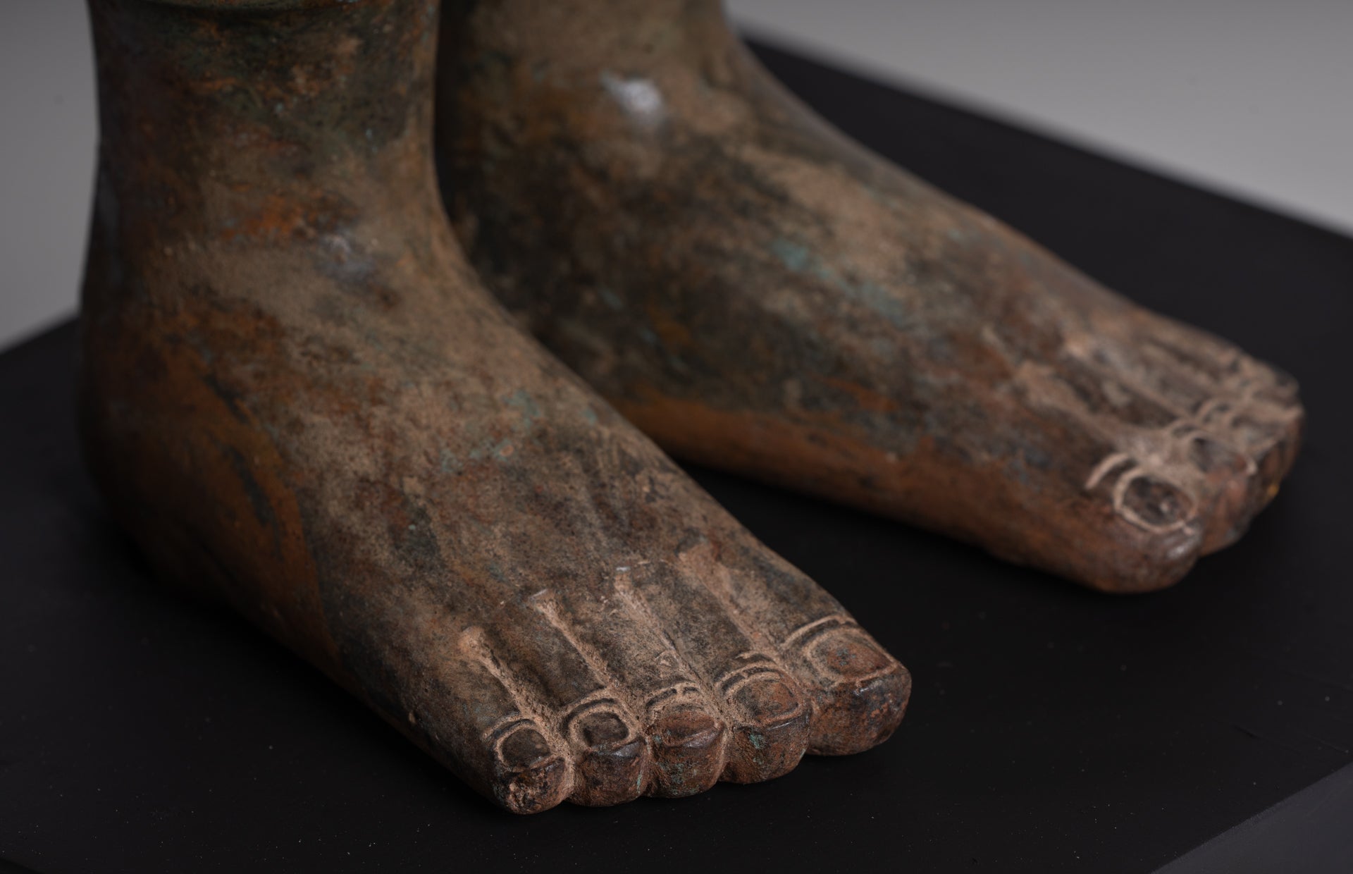 Buddha Statue - Antique Thai Style Standing Bronze Teaching Dvaravati Buddha Statue - 101cm/40" Tall